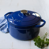 Enameled Cast Iron 5.5 Quart Dutch Oven, in Red