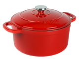 Enameled Cast Iron 5.5 Quart Dutch Oven, in Red